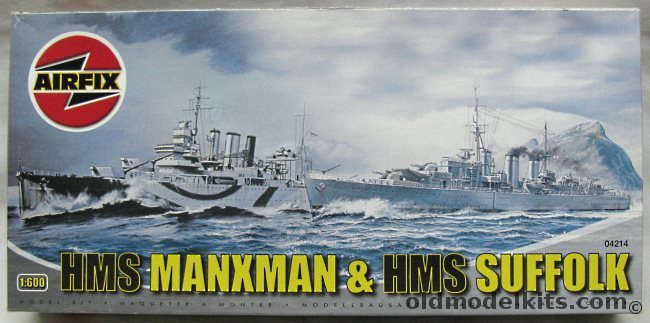 Airfix 1/600 HMS Manxman & HMS Suffolk, 04214 plastic model kit